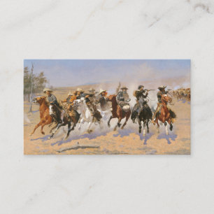 Ett streck för timmer från Frederick Remington Visitkort