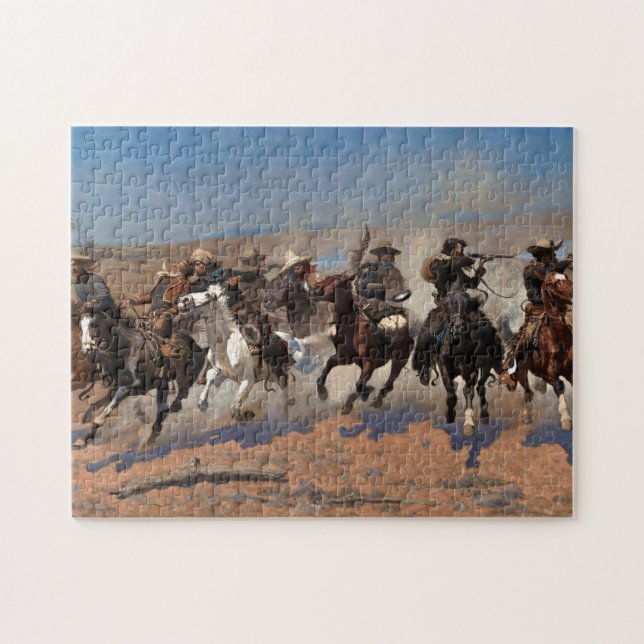 Ett streck för timmern av Frederic Remington Pussel (Horisontell)