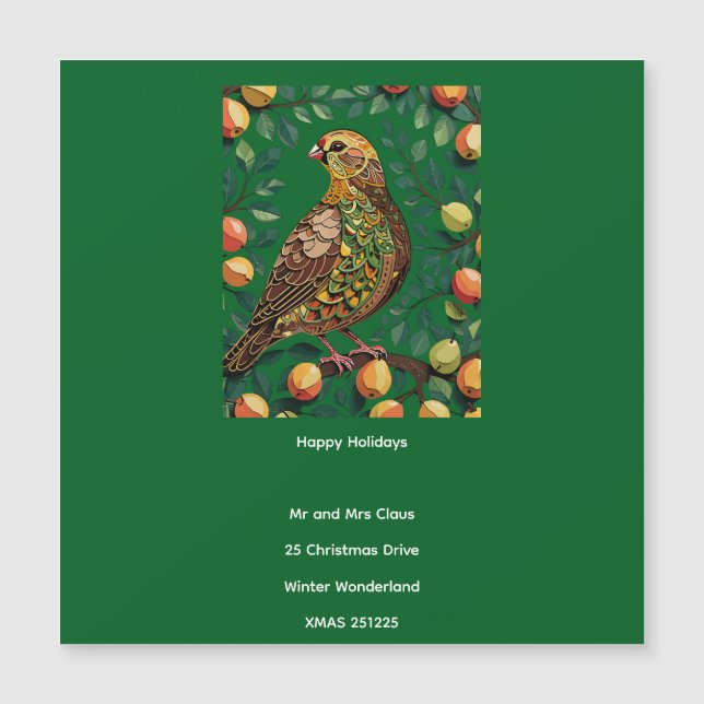 Ett stycke i ett öra Träd utklippt stencil-Stil (Framsida)