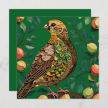 Ett stycke i ett öra Träd utklippt stencil-Stil