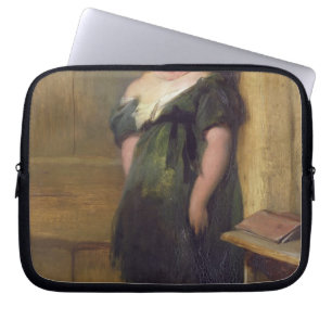 Ett styggt barn (olja på kanfas) laptop sleeve