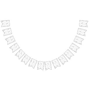 Ett svart och vitt foto av en flock fåglar vimplar