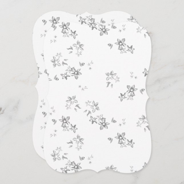 Ett svart och vitt foto av snö flingor (Fram/baksida)