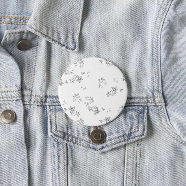 Ett svart och vitt foto av snö flingor knapp (In Situ)