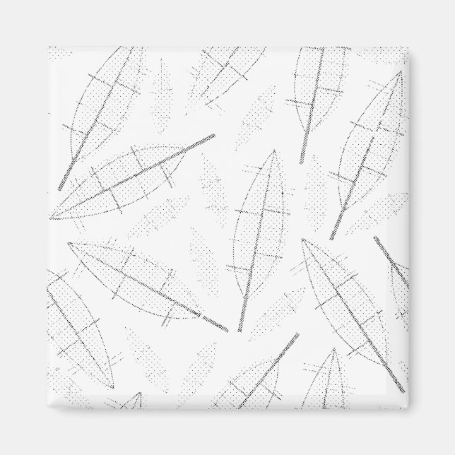 Ett svart ram med vit bakgrund med linjer magnet (Framsidan)