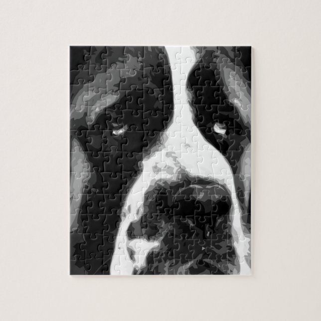 Ett svartvita St Bernard Pussel (Vertikal)
