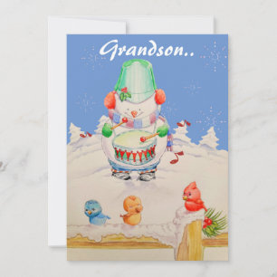 ETT SVERIGE GRANDSONS CHRISTMAS-KORT JULKORT
