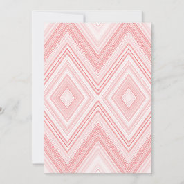 Ett symmetriskt mönster med rött och rosa moti inbjudningar