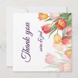 Ett tackblomsterkort tack kort