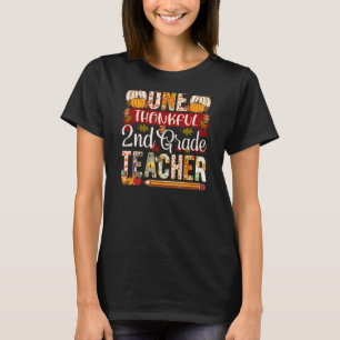 Ett tacksamt andra Klass-lärarinna-Thanksgiving fa T Shirt