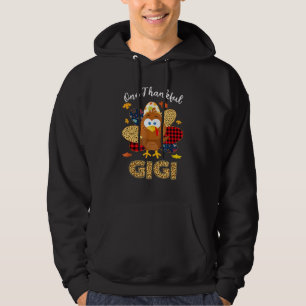 Ett tacksamt giggigi Turkiet Leopart Thankgiving Hoodie