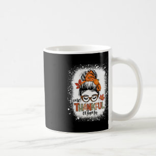 Ett tacksamt Mamma Messy Bun Mamma höst tack Kaffemugg