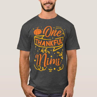 Ett tacksamt Mimi Pumpkin Höst löv faller tack T Shirt