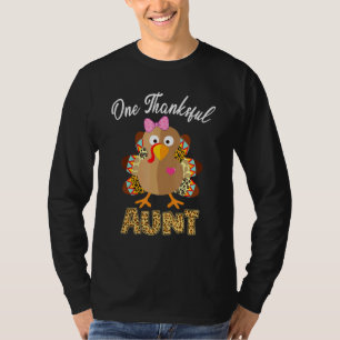 Ett tacksamt Moster-Turkiet-familjeleopart Thankgi T Shirt