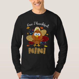 Ett tacksamt Nini Turkey Leopart Thankings T Shirt
