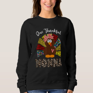 Ett tacksamt Nonna Turkey Leopart-tack T Shirt
