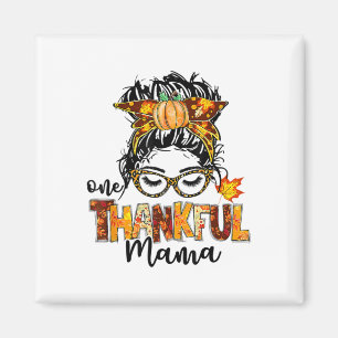 Ett tacksamt tack för Mamman Messy Bun Hair Fall Magnet