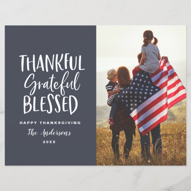 Ett tacksamt, tacksamt, budgeterat foto av thanksg (Framsida)