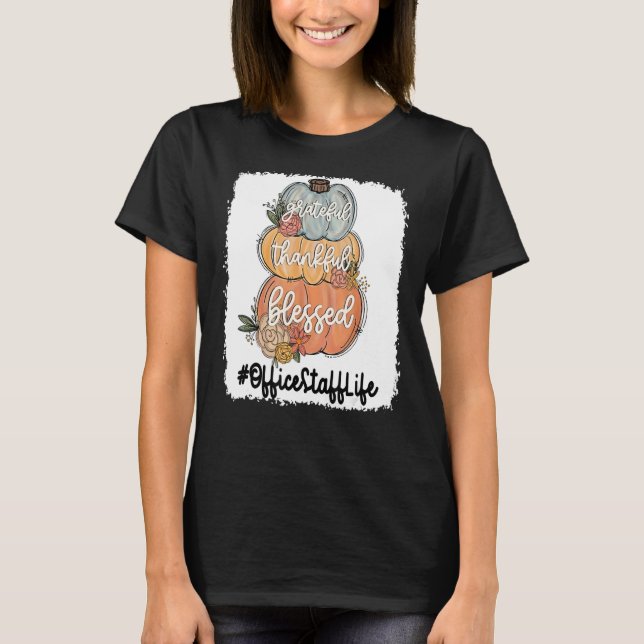 Ett tacksamt, tacksamt, välsignat, ett än t shirt (Framsida)
