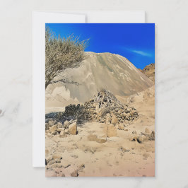 Ett tåligt, ariskt landskap julkort