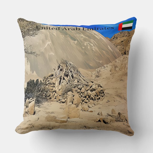 Ett tåligt, ariskt landskap kudde (Framsida)