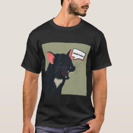 Ett Tasmaniskt Djävulen Tittar för tyst T Shirt
