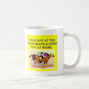 ett tävlings- skämt för rolig hästspelare kaffemugg