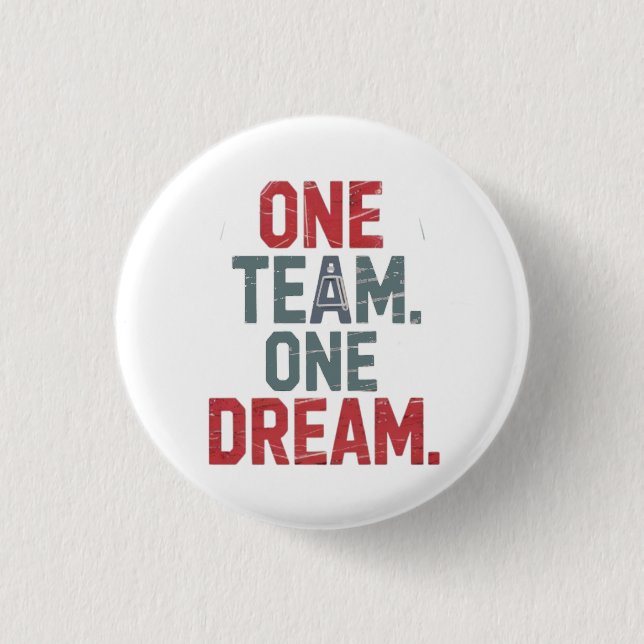 Ett team. One Dream 1 Knapp (Framsida)