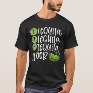 Ett Tequila Two Tequila Three Tequila Golv Graphi T Shirt