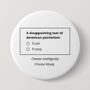 Ett test av den amerikanska patriotismens sanning knapp