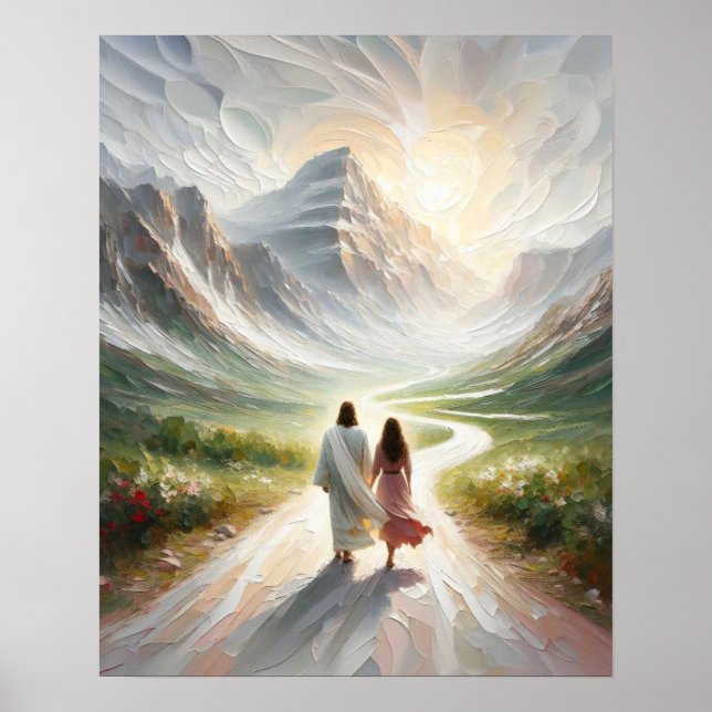 Ett test av tro, modern kristen konst, Jesus Chris Poster (Framsidan)