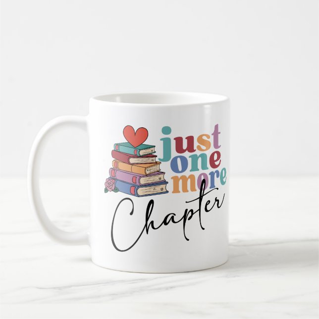 Ett till kapitel Bok Älskare Kaffemugg (Vänster)