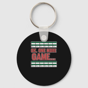 Ett till spel Mahjong Player Games Boys Girls Nyckelring