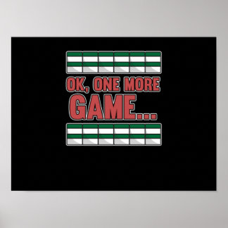 Ett till spel Mahjong Player Games Boys Girls Poster