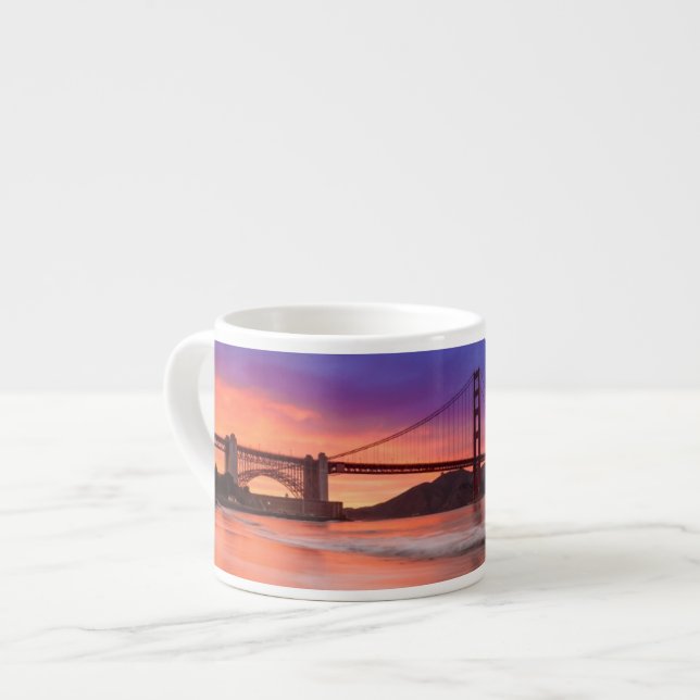 Ett tillfångatagande av Sans Francisco guld- grind Espressomugg (Framsida vänster)