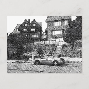 Ett timmerhus i Berkeley Hills Vykort
