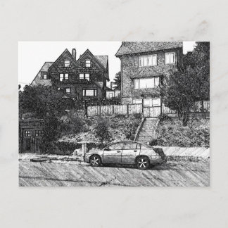 Ett timmerhus i Berkeley Hills Vykort