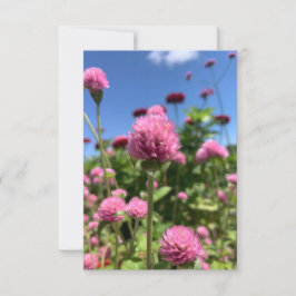 Ett tips på Z-kortet "Blommigt Rosa" Tack Kort