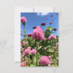 Ett tips på Z-kortet "Blommigt Rosa" Tack Kort