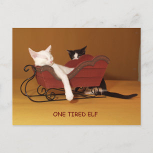 Ett tjockt Elf-julkort i Humor Helg Vykort