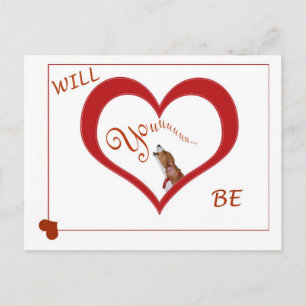 Ett tjut av ett valentinkort helg vykort