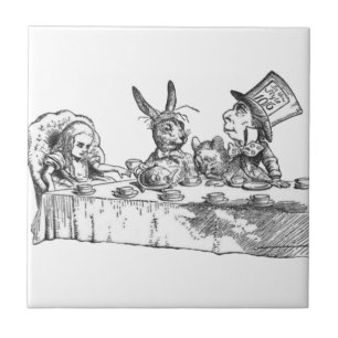 Ett tokigt Teaparty Kakelplatta