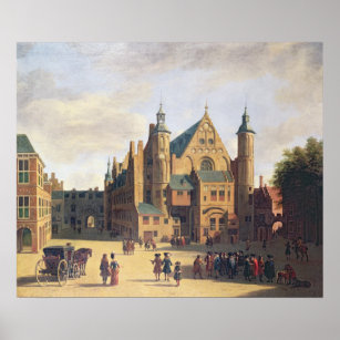Ett torget i Haarlem Poster