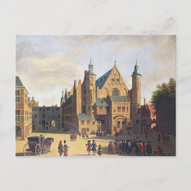 Ett torget i Haarlem Vykort (Framsida)