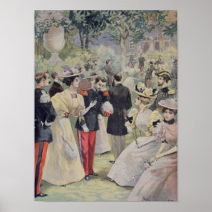 Ett trädgårds- party på Elyseen Poster