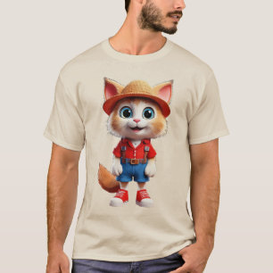 Ett trendig som bearbetar kattgrafik t shirt