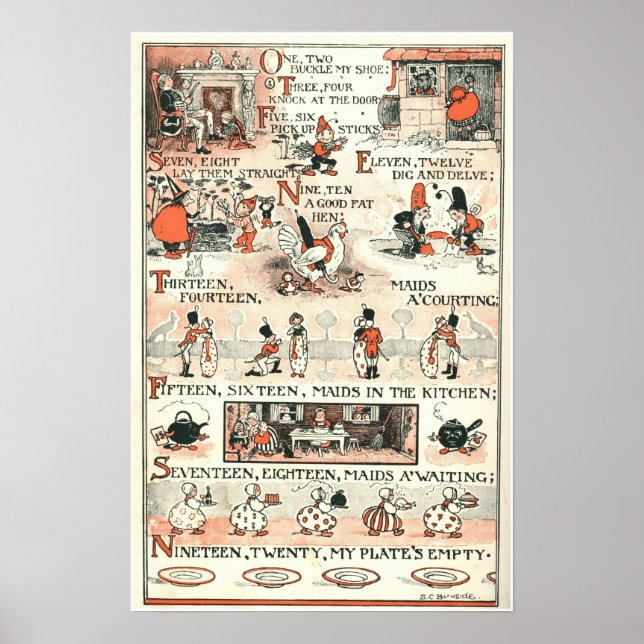 Ett, två, lås min sko poster (Framsidan)