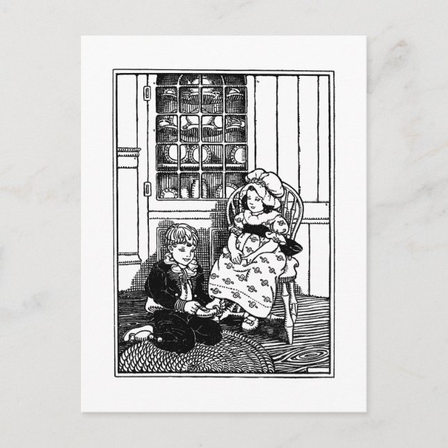 Ett, två, slå på min stöt. vykort (Framsida)