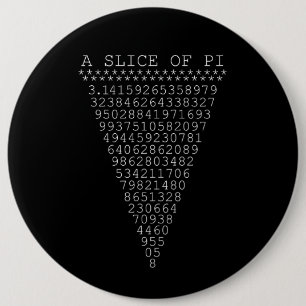 Ett typografiskt segment av Pi Knapp