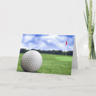 Ett underbart golfkort för att njuta av kort